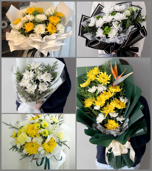 福建漳州龙海市东泗乡白事花束代送